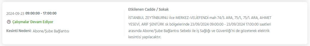 İstanbul'un 22 ilçesinde bu gece yarısından itibaren elektrik kesintileri yaşanacak 4